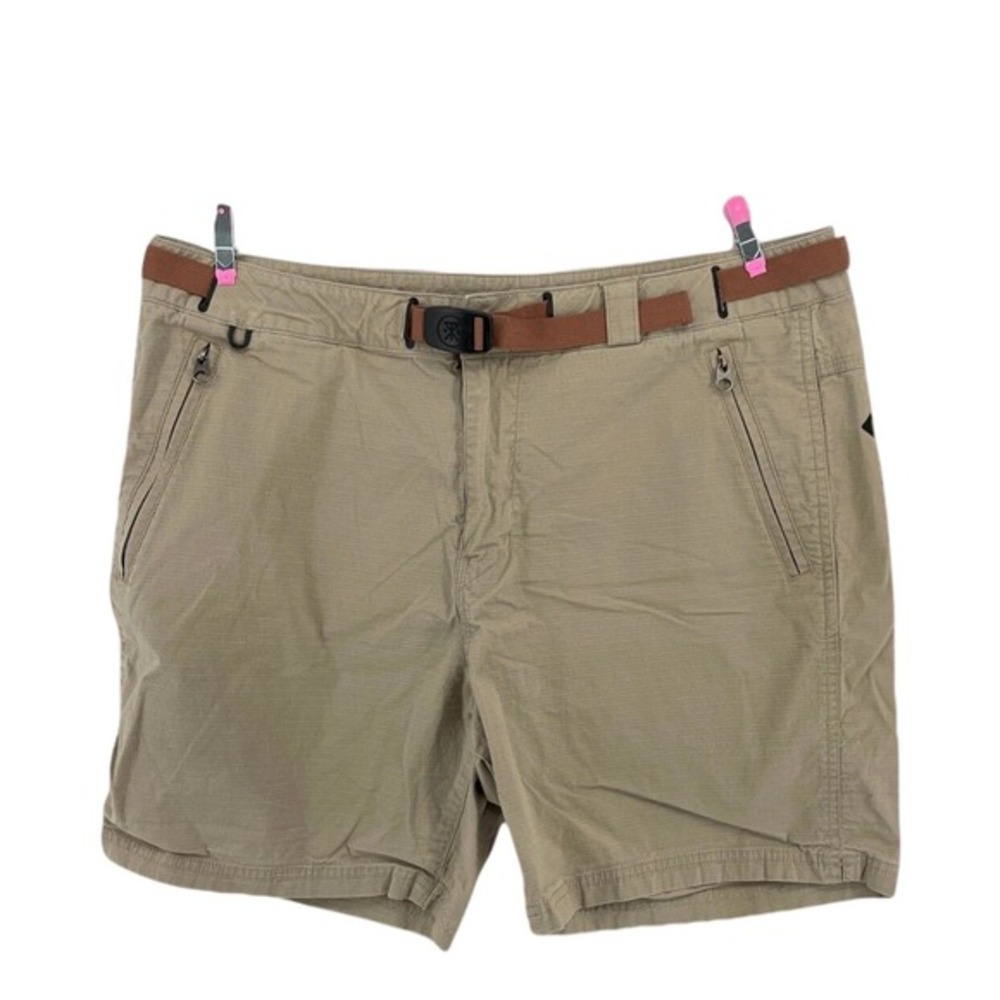 Roark Artifacts of Adventure Ripstop Shorts Mens 34 Brown Belted Hiking Gorpcore